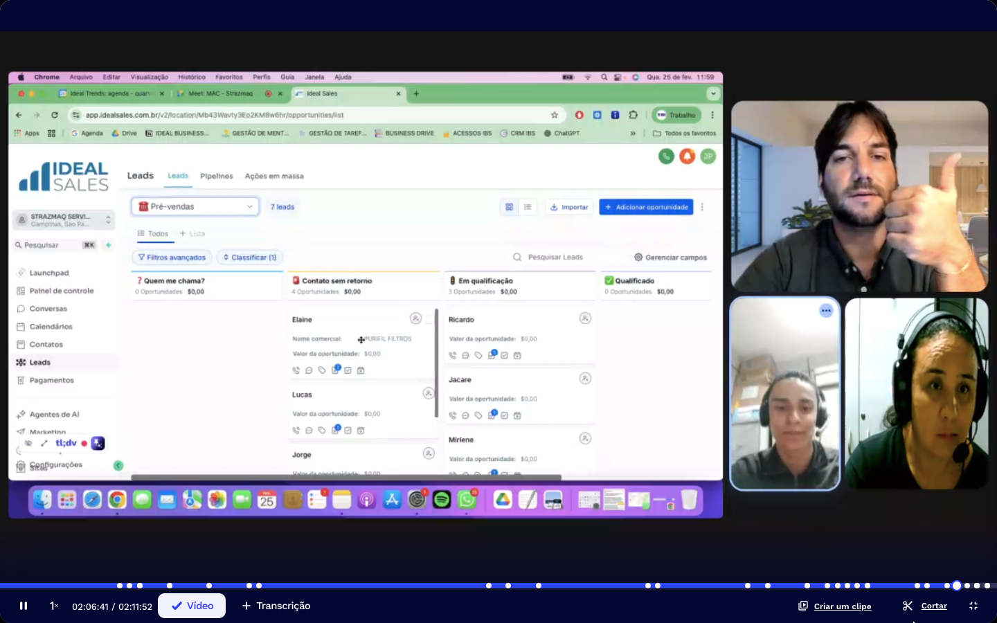 Mentoria estratégica ao vivo por videoconferência
