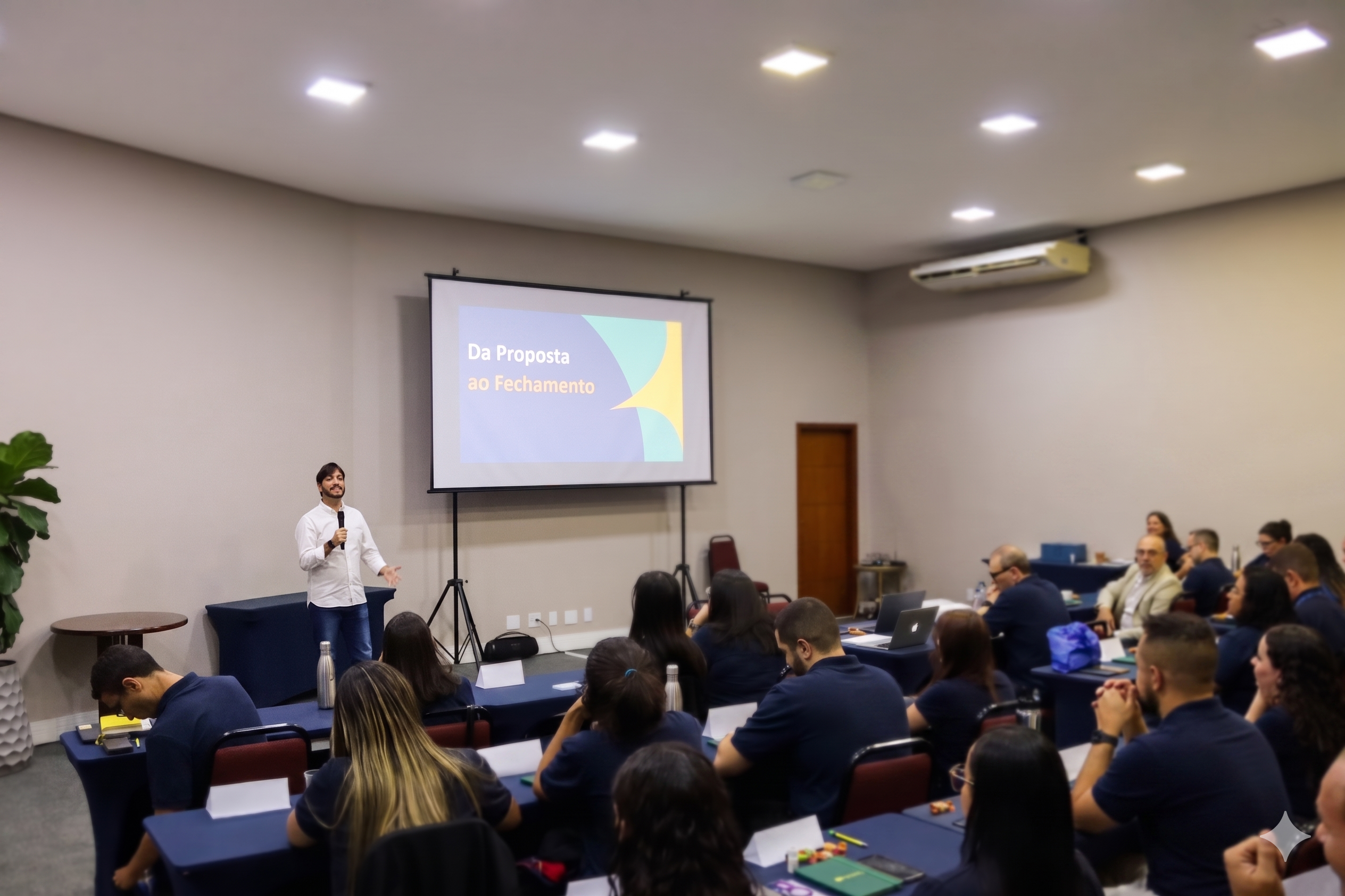 Palestra e treinamento prático ao vivo